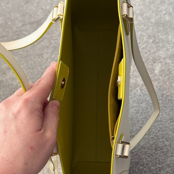 Kate Spade Cream and Yellow Tote - Picture 8 of 14